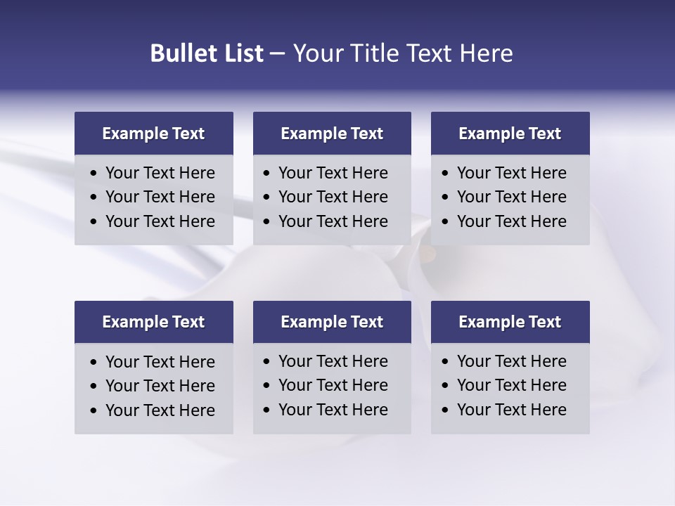 Liebe Formen Zantedeschia Aethiopica PowerPoint Template