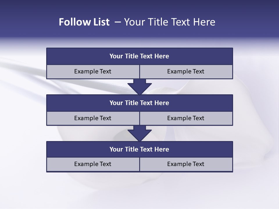 Liebe Formen Zantedeschia Aethiopica PowerPoint Template
