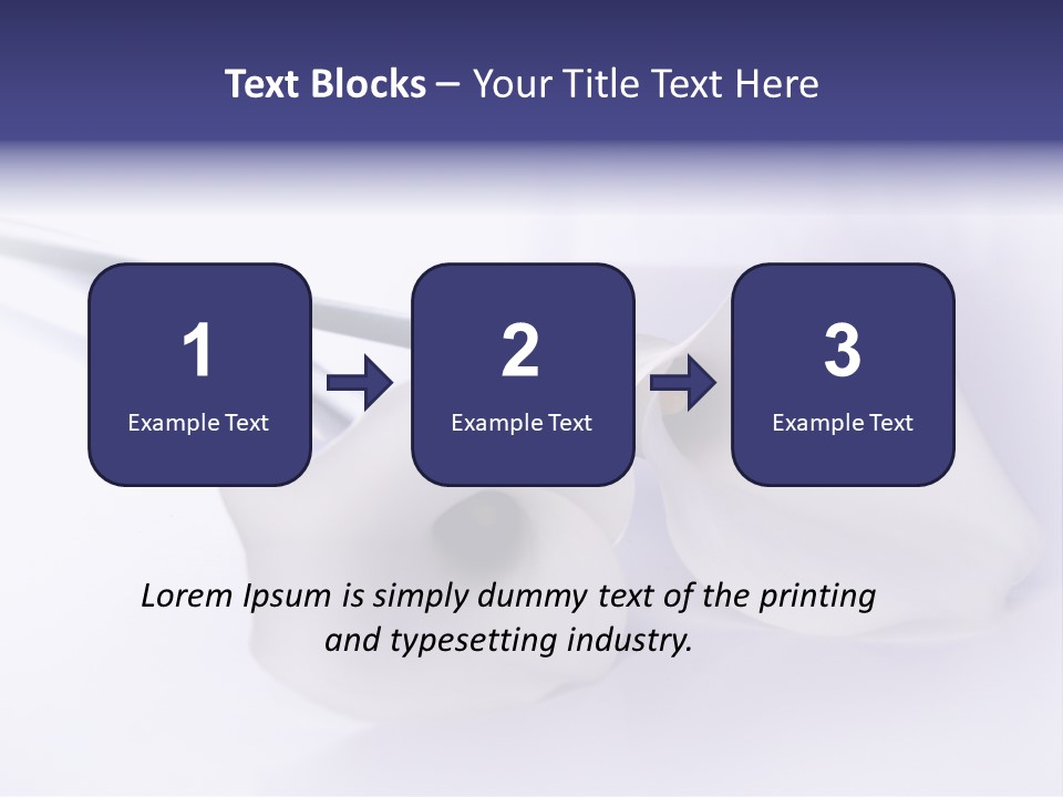 Liebe Formen Zantedeschia Aethiopica PowerPoint Template