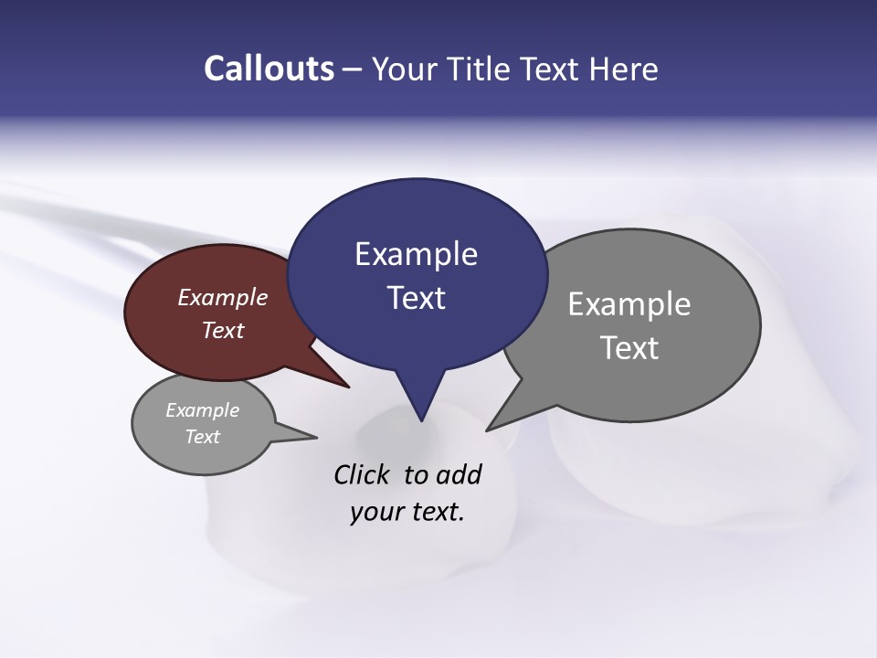 Liebe Formen Zantedeschia Aethiopica PowerPoint Template