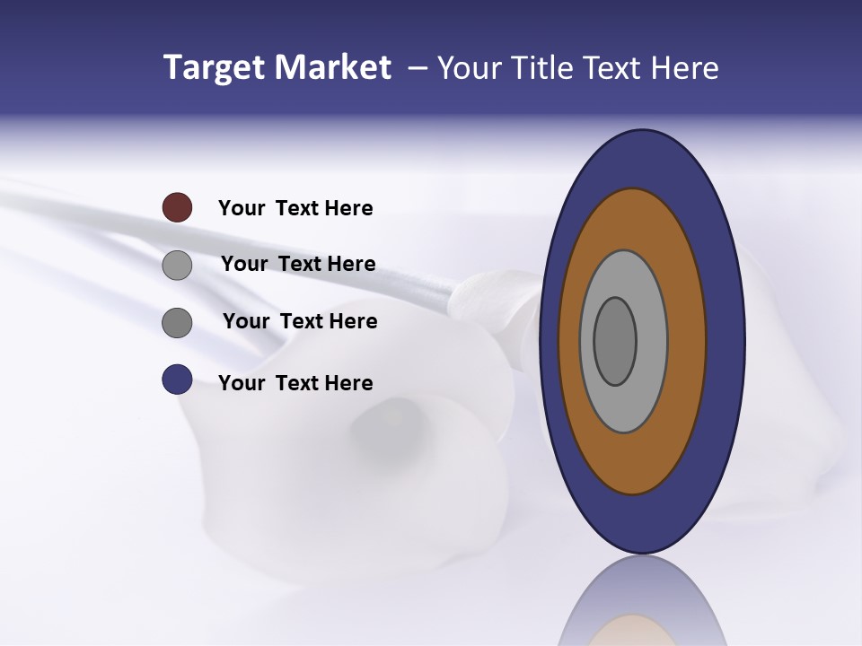 Liebe Formen Zantedeschia Aethiopica PowerPoint Template