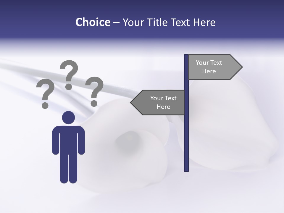 Liebe Formen Zantedeschia Aethiopica PowerPoint Template