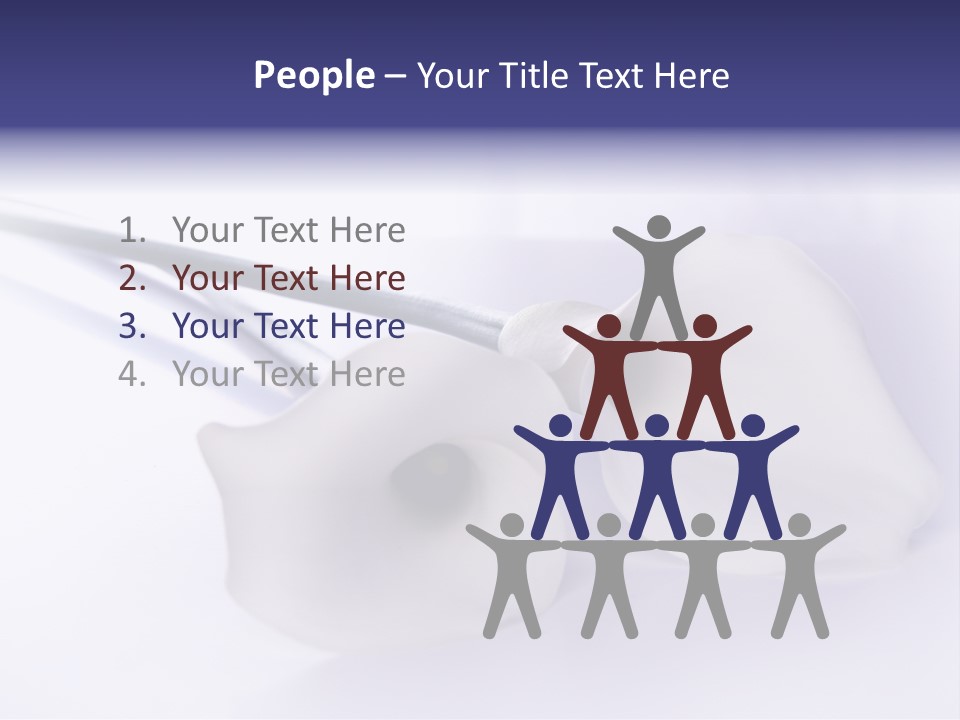 Liebe Formen Zantedeschia Aethiopica PowerPoint Template