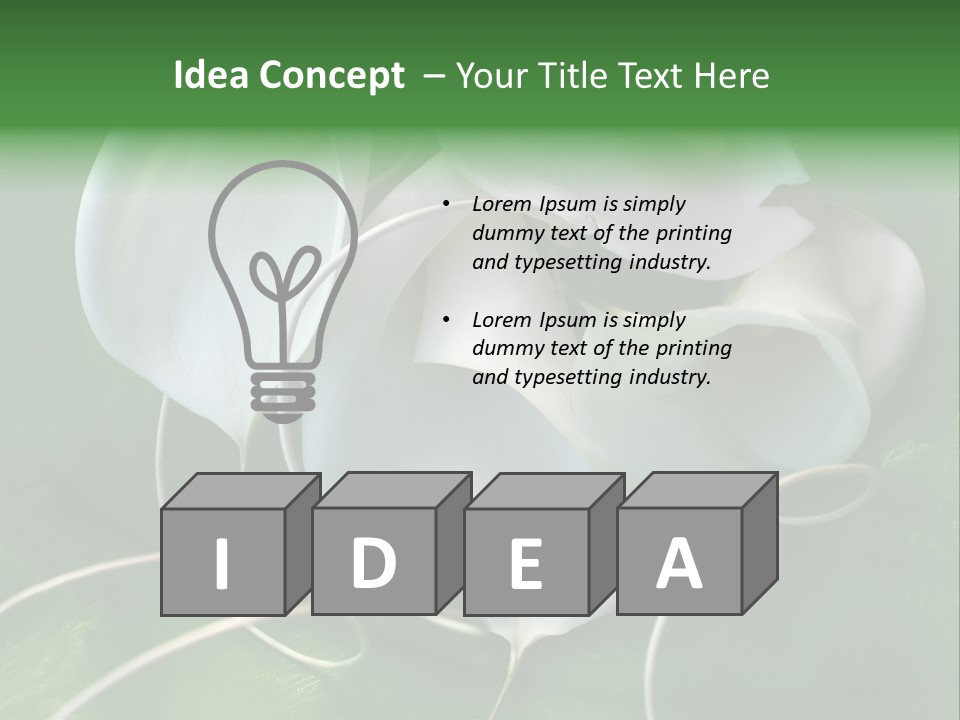 Blumenstrauss Muttertag Blumen PowerPoint Template