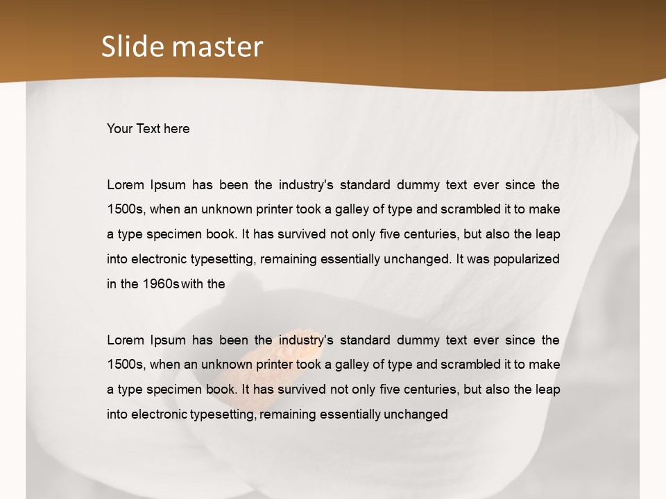 Trauer Gru Valentin PowerPoint Template