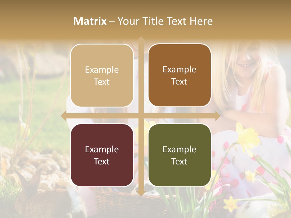 Blue Bunny Green PowerPoint Template