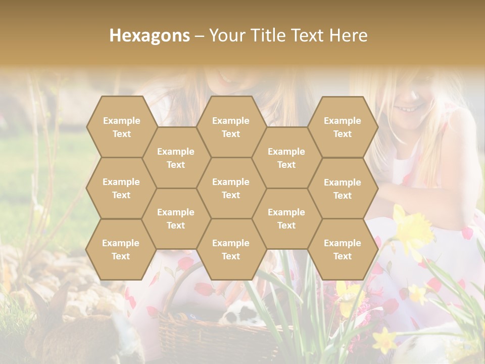 Blue Bunny Green PowerPoint Template