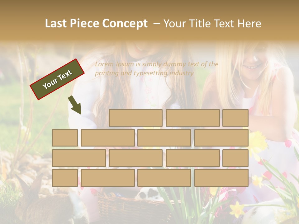 Blue Bunny Green PowerPoint Template