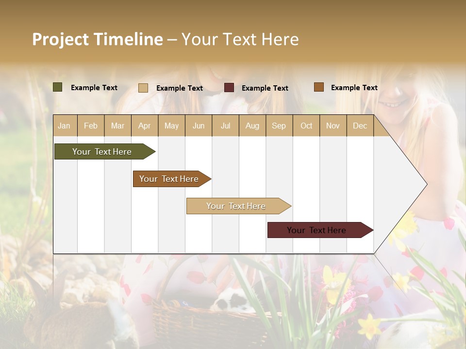 Blue Bunny Green PowerPoint Template