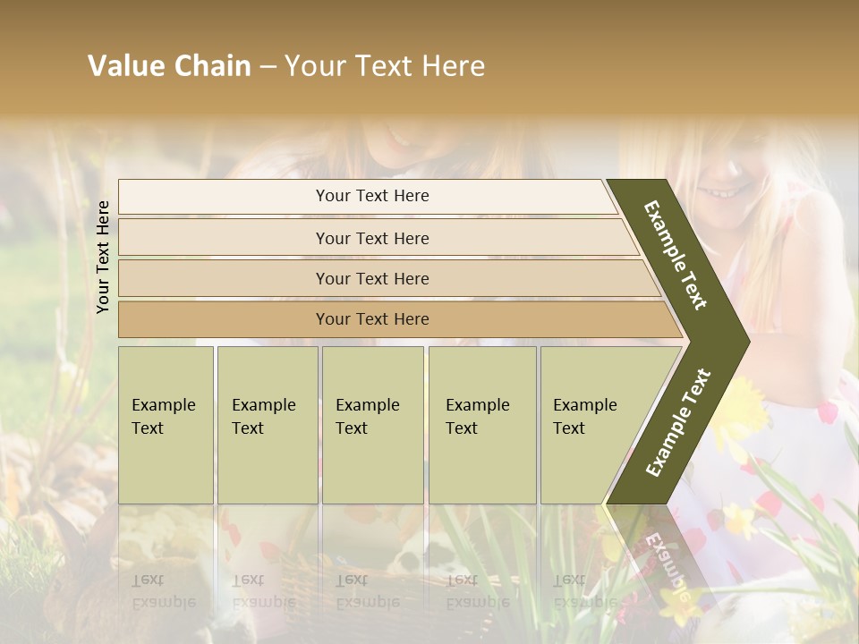 Blue Bunny Green PowerPoint Template