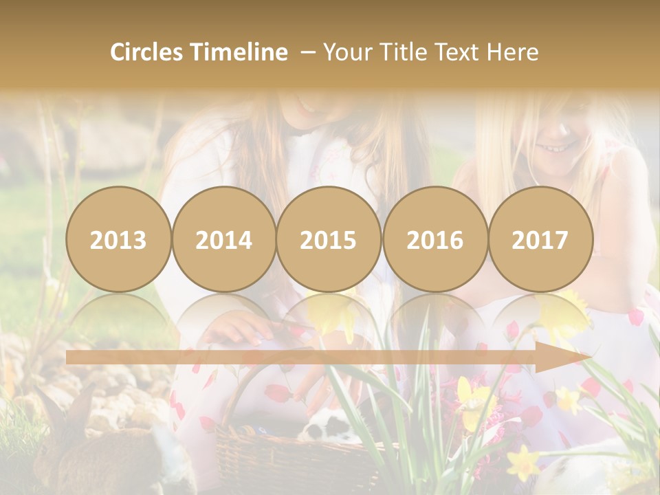 Blue Bunny Green PowerPoint Template