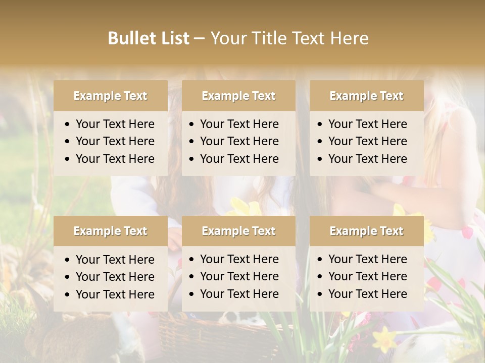 Blue Bunny Green PowerPoint Template