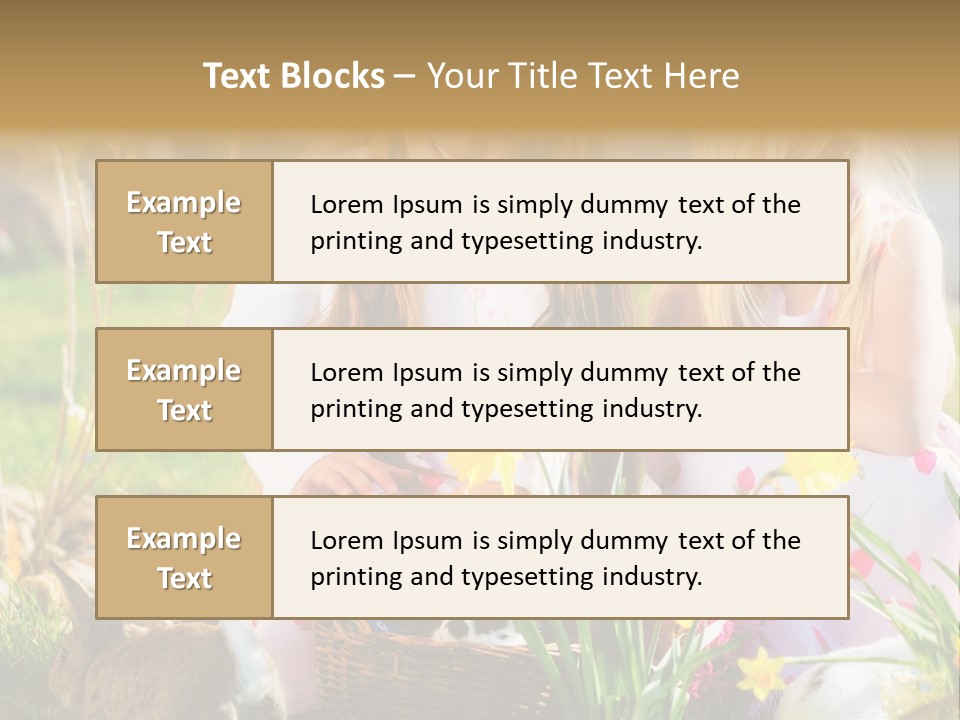 Blue Bunny Green PowerPoint Template