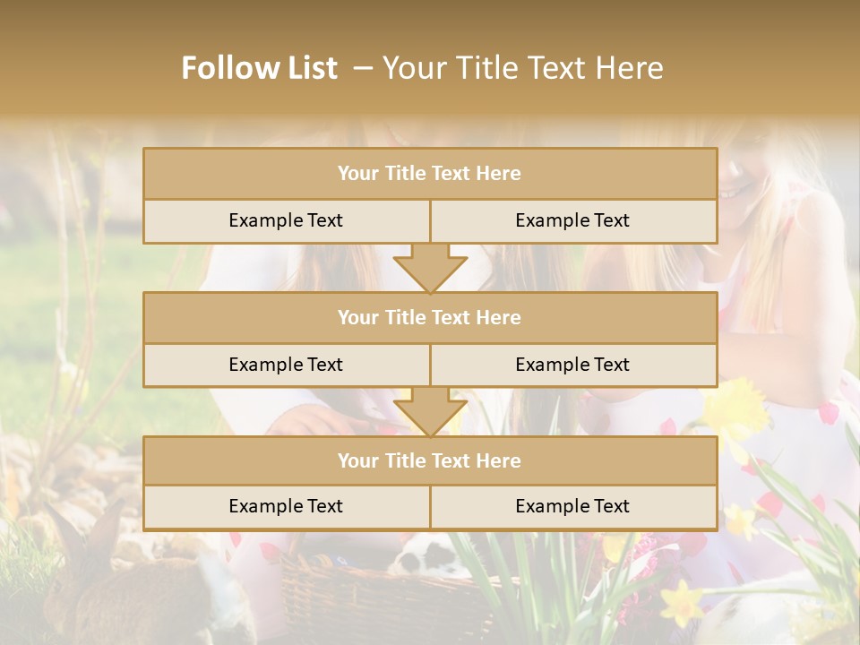 Blue Bunny Green PowerPoint Template