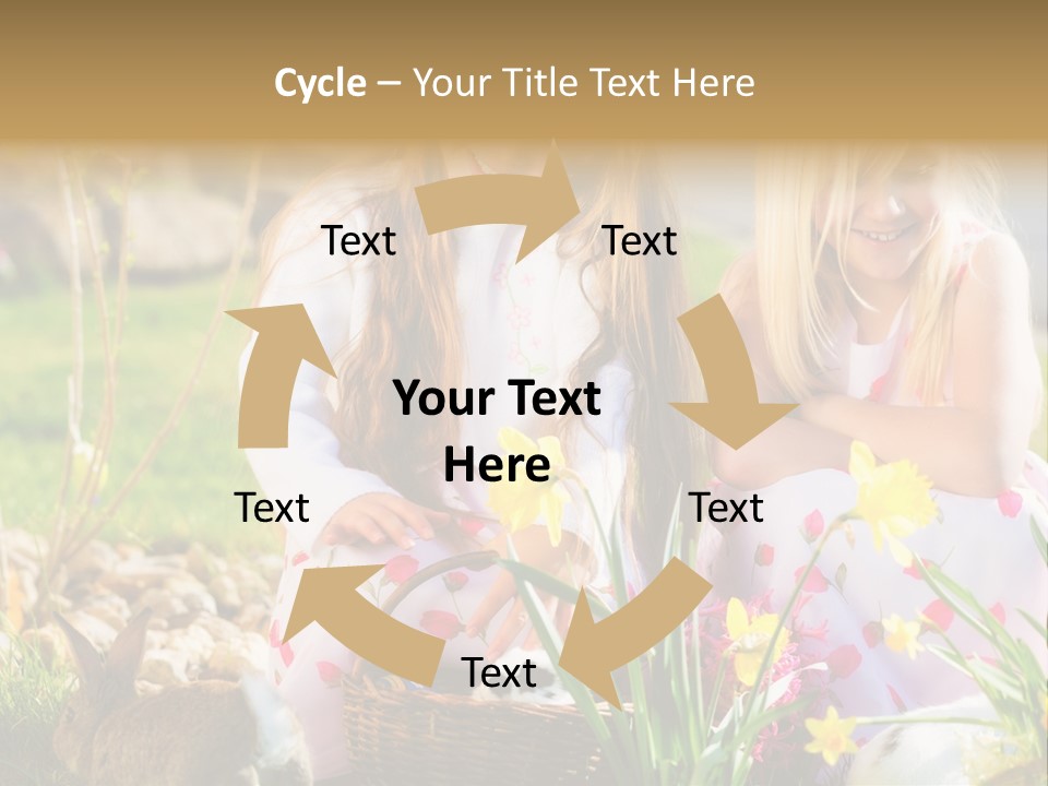 Blue Bunny Green PowerPoint Template