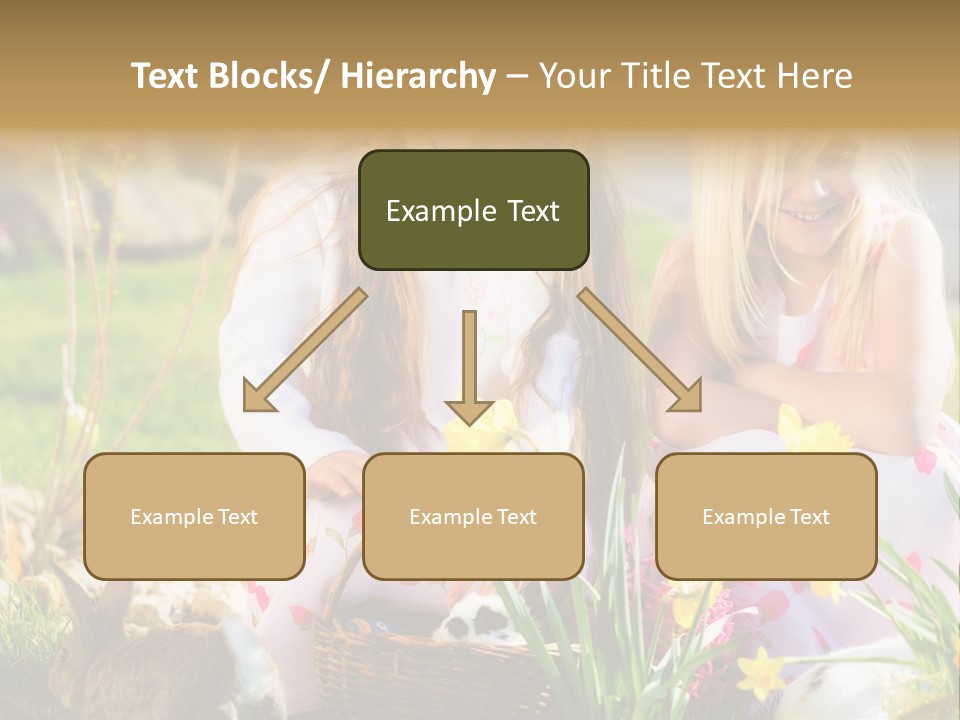 Blue Bunny Green PowerPoint Template