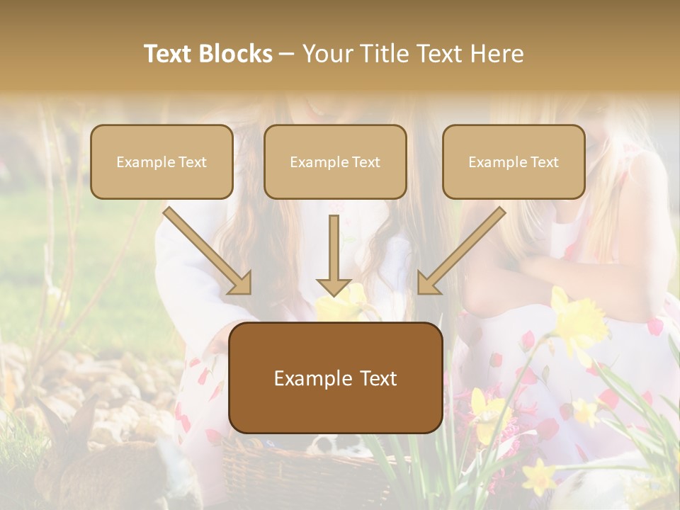 Blue Bunny Green PowerPoint Template