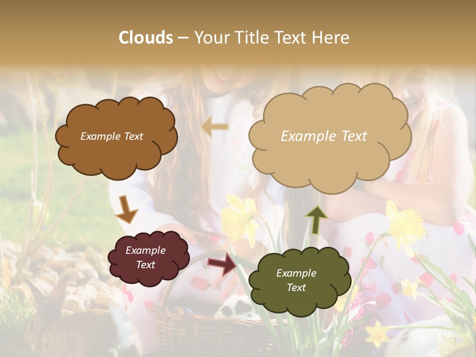 Blue Bunny Green PowerPoint Template