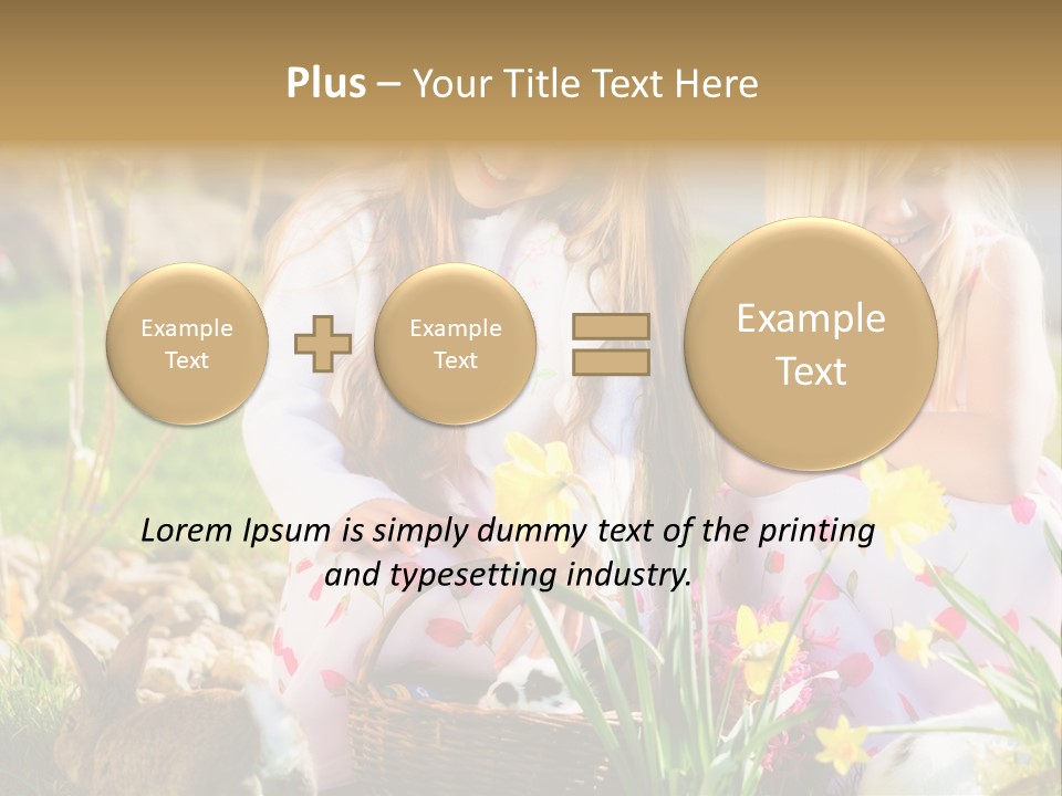 Blue Bunny Green PowerPoint Template