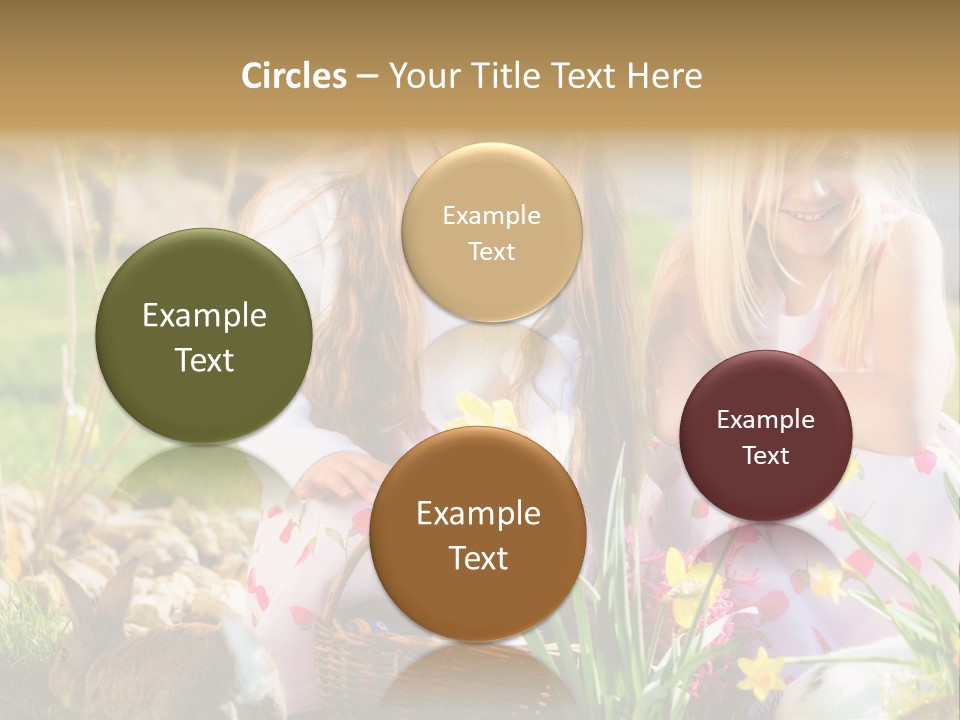 Blue Bunny Green PowerPoint Template