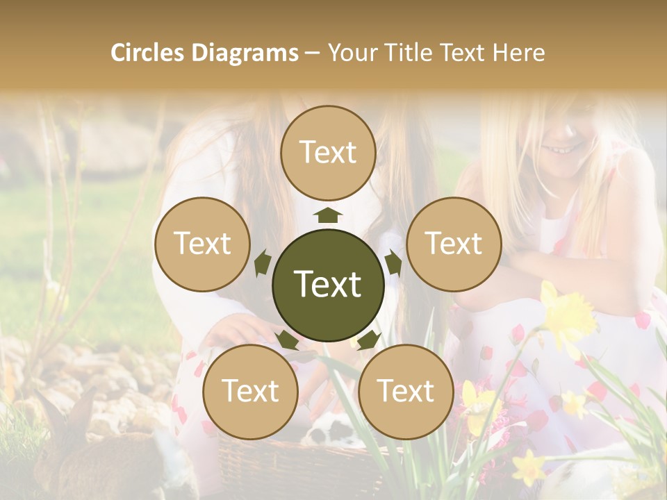 Blue Bunny Green PowerPoint Template