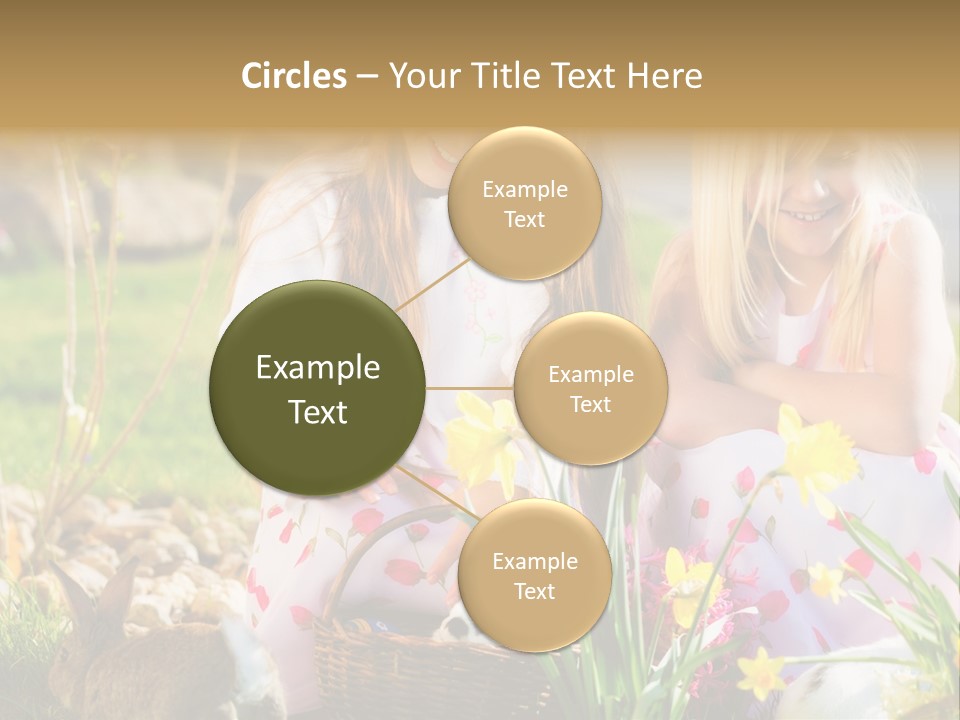 Blue Bunny Green PowerPoint Template