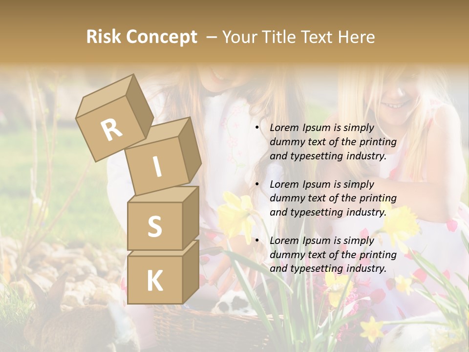 Blue Bunny Green PowerPoint Template