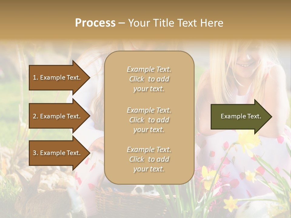 Blue Bunny Green PowerPoint Template