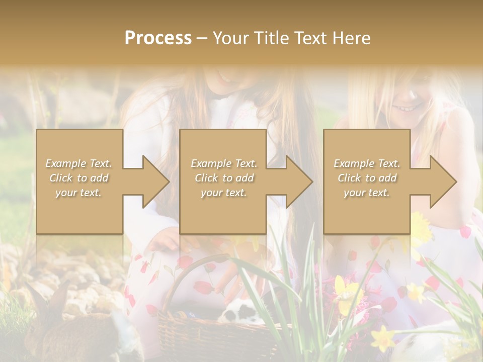 Blue Bunny Green PowerPoint Template