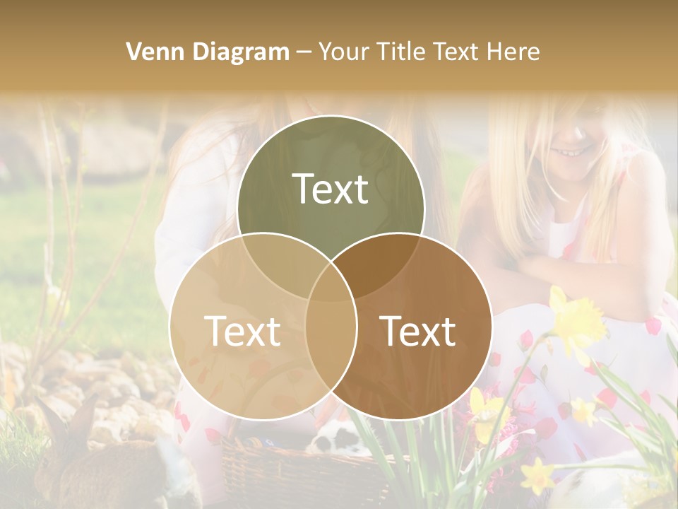 Blue Bunny Green PowerPoint Template