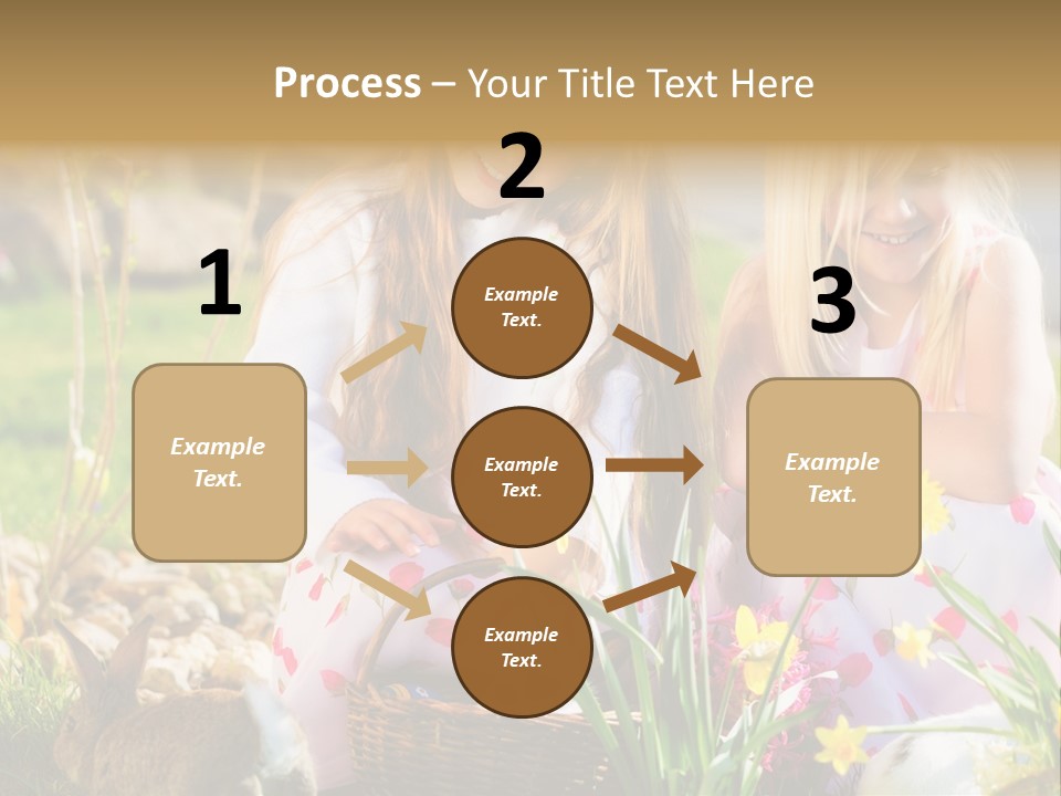 Blue Bunny Green PowerPoint Template