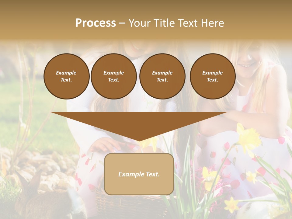 Blue Bunny Green PowerPoint Template