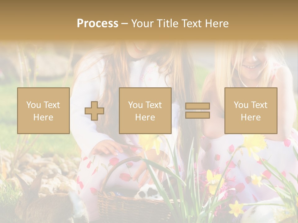 Blue Bunny Green PowerPoint Template