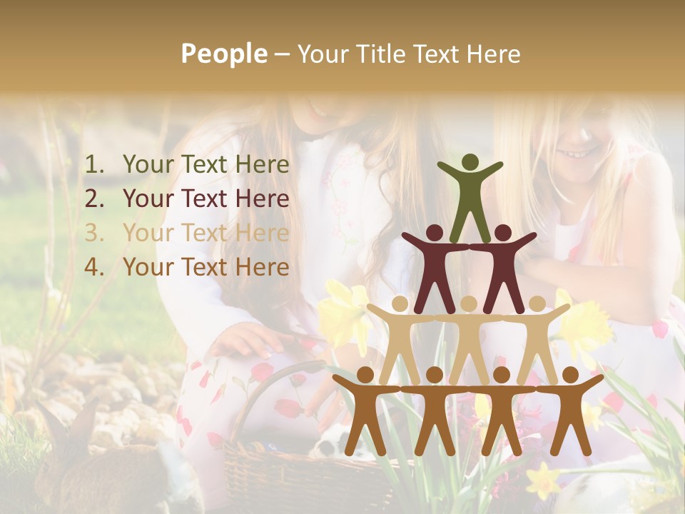 Blue Bunny Green PowerPoint Template