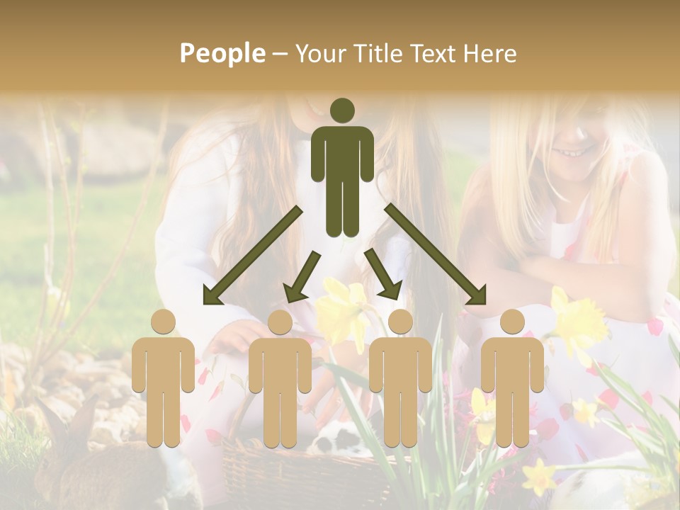 Blue Bunny Green PowerPoint Template