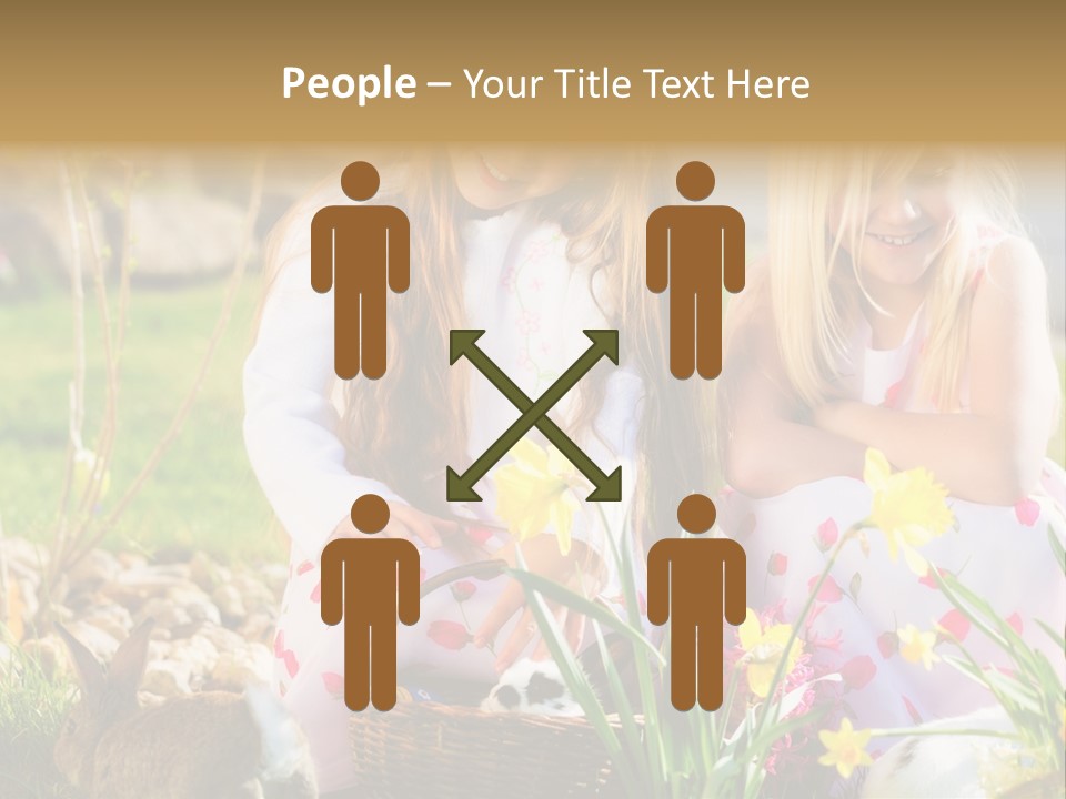 Blue Bunny Green PowerPoint Template