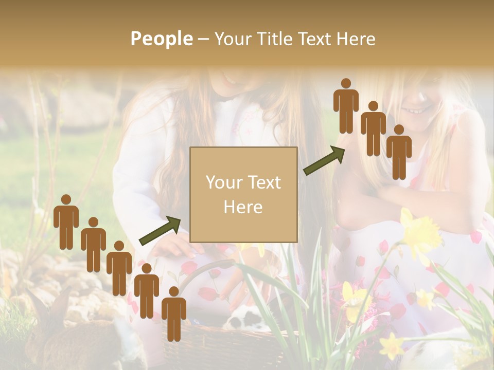 Blue Bunny Green PowerPoint Template