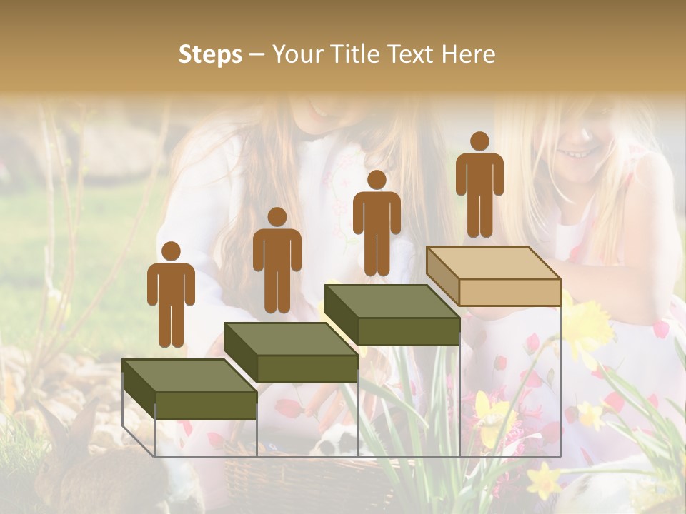 Blue Bunny Green PowerPoint Template