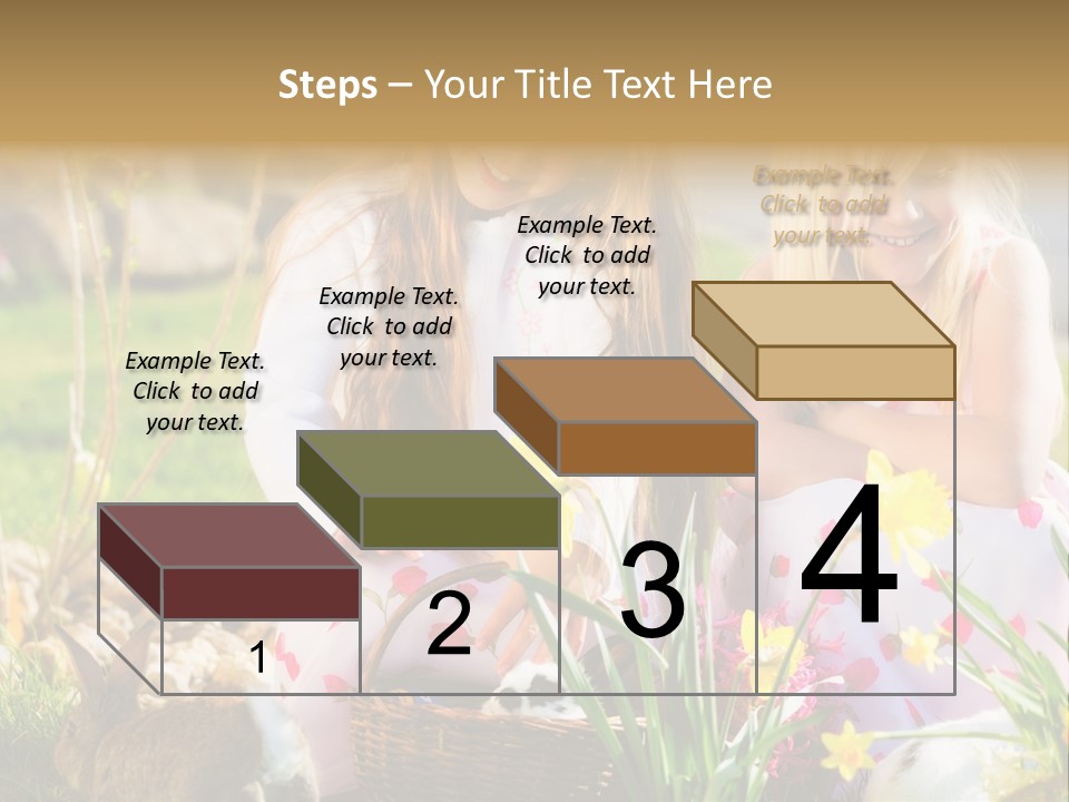 Blue Bunny Green PowerPoint Template