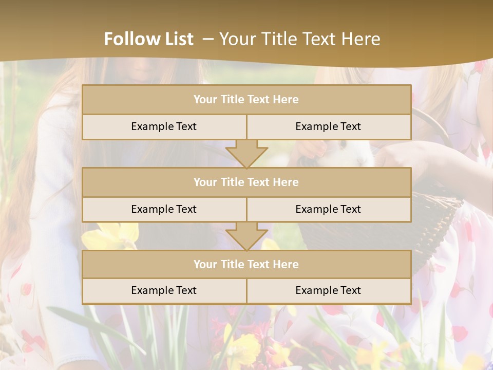 Found Easter Bunny Bunnies PowerPoint Template