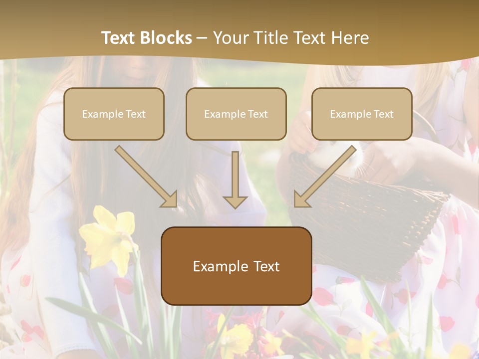 Found Easter Bunny Bunnies PowerPoint Template