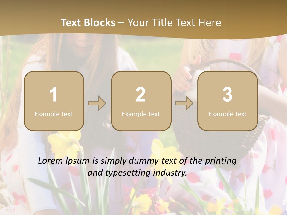 Found Easter Bunny Bunnies PowerPoint Template