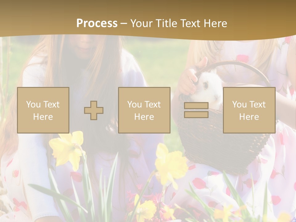 Found Easter Bunny Bunnies PowerPoint Template