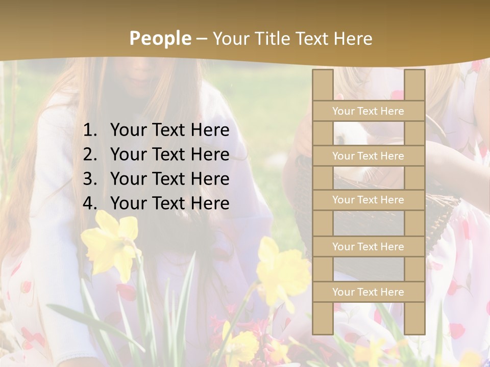 Found Easter Bunny Bunnies PowerPoint Template