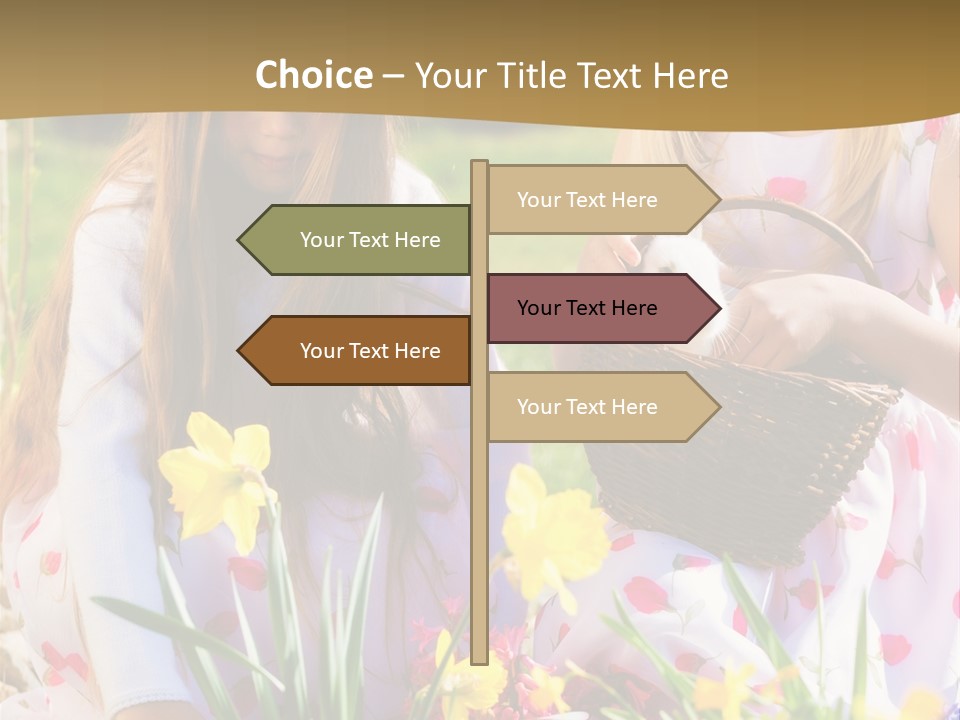 Found Easter Bunny Bunnies PowerPoint Template