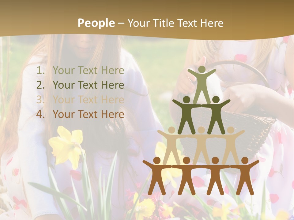 Found Easter Bunny Bunnies PowerPoint Template