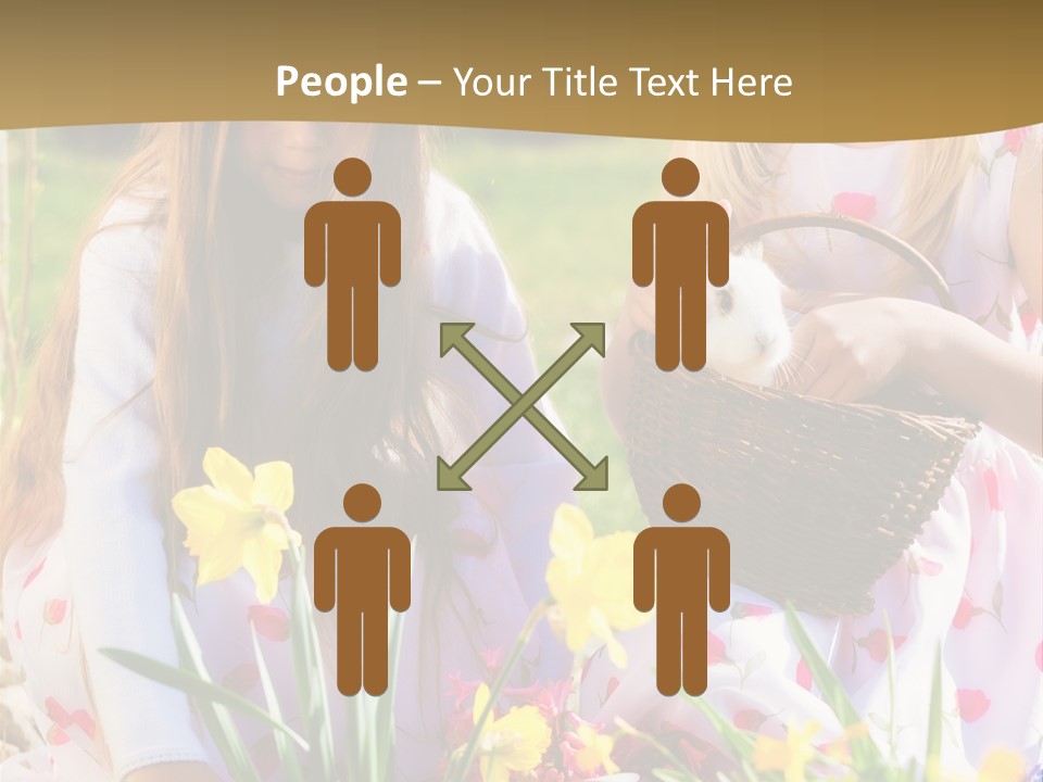 Found Easter Bunny Bunnies PowerPoint Template