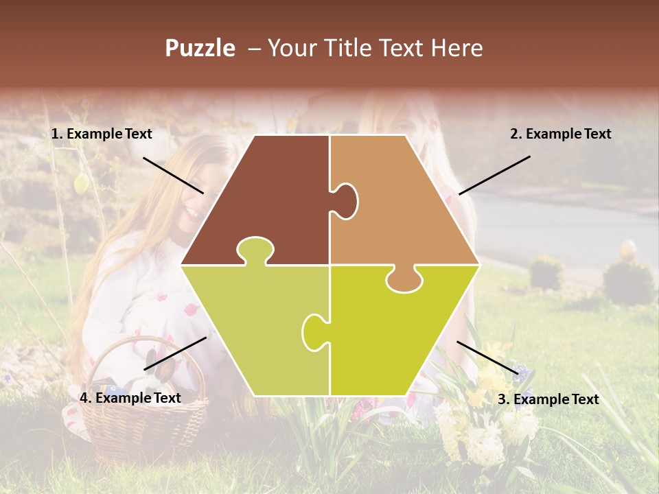 Basket Girls Child PowerPoint Template