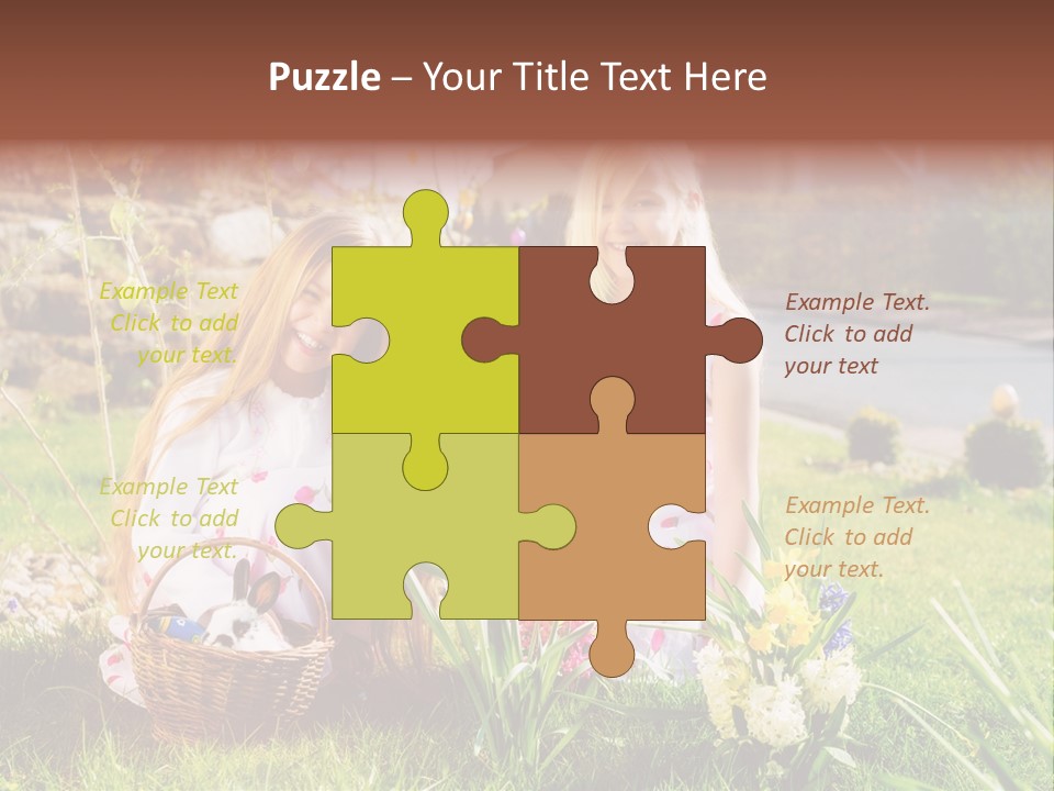 Basket Girls Child PowerPoint Template