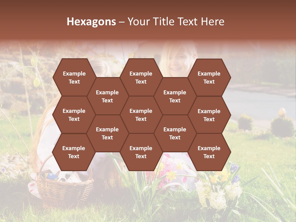 Basket Girls Child PowerPoint Template